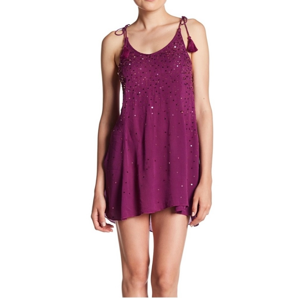 Free People Purple Mini Dress